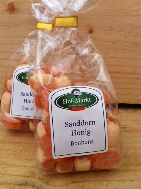 Sanddorn Honig Bonbons Hof Markt Gutshof Bastorf