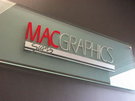 Macgraphics Frosted Glass And Vinyl Letters