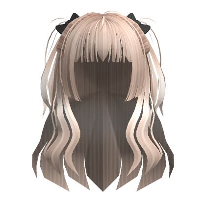 Half Up Half Down Pigtails Platinum Blonde Roblox