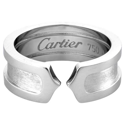 Cartier 18k White Gold Ring For Sale At 1stdibs