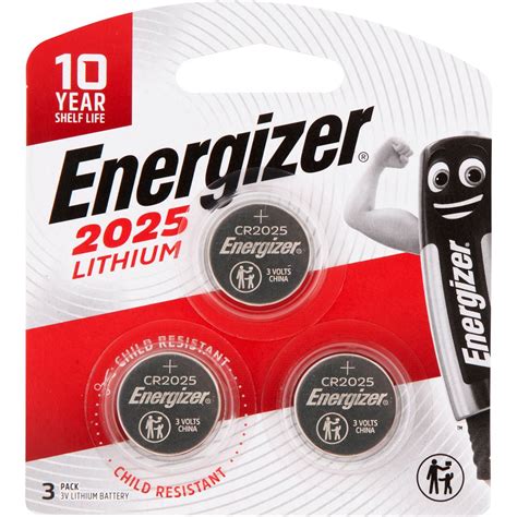 Energizer 2025 Lithium Batteries 3 Pack Woolworths