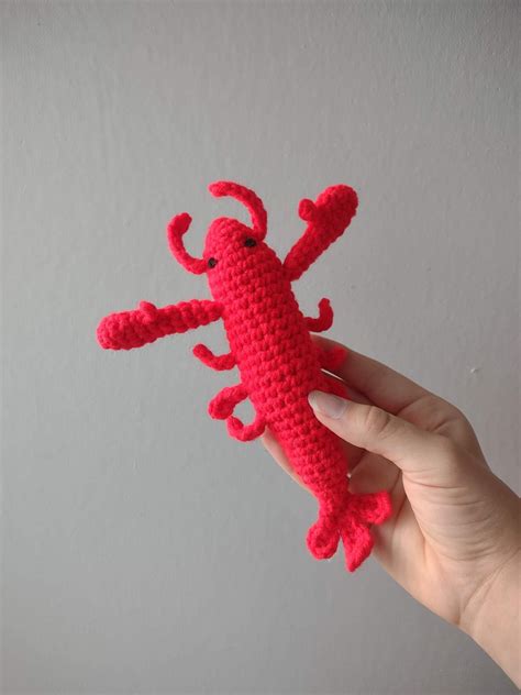 No Sew Lobster Crochet Pattern Pattern Only Cute No Sew Crochet Lobster Crochet Patterns