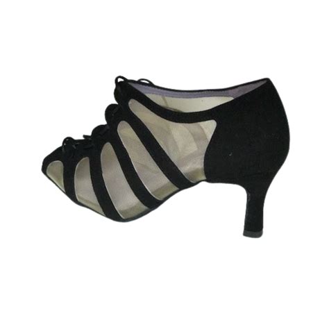 Sya Soulier De Danse Semelle Suede Cuir Velours Noir Artiste