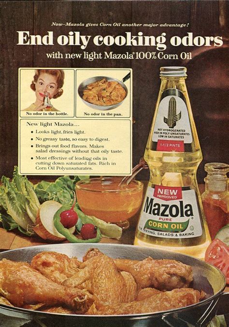 Mazola Pure Corn Oil Oily Huile Cuisson In Food Ads