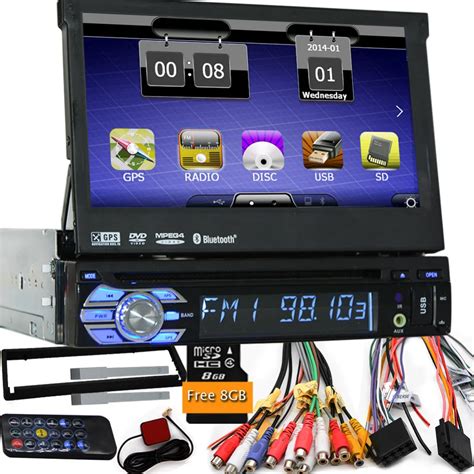 7 1 Din WCE Car DVD Player GPS Navigation Universal In Dash Detachable