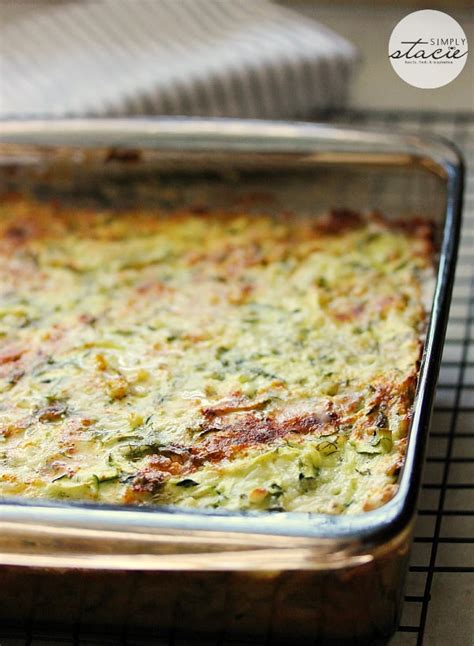 Cheesy Zucchini Bake Simply Stacie