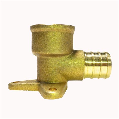 3 4 PEX X 1 2 Female NPT Drop Ear Elbow Brass Crimp Fittings LEAD