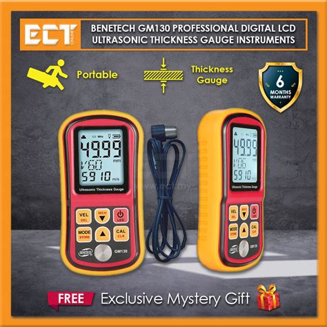 Benetech GM130 Professional Digital LCD Ultrasonic Thickness Gauge