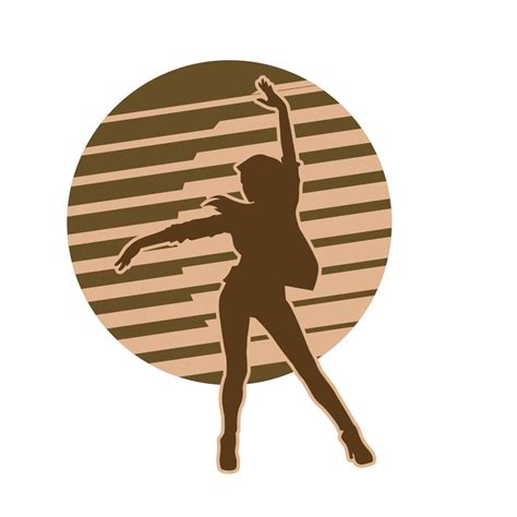 Female Breakdance Performer Street Dancing Hip Hop Dancer Vector Silhouette 13080133 Vector Art