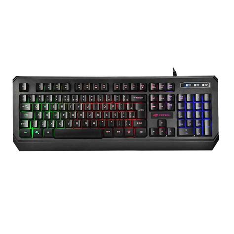 Teclado C Tech Gamer Kg Bk Preto Ilumina O E Anti Ghosting Usb