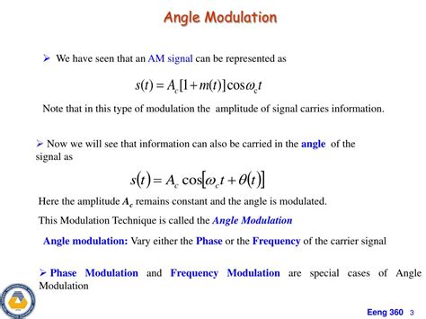 Ppt Chapter Am Fm And Digital Modulated Systems Phase Modulation