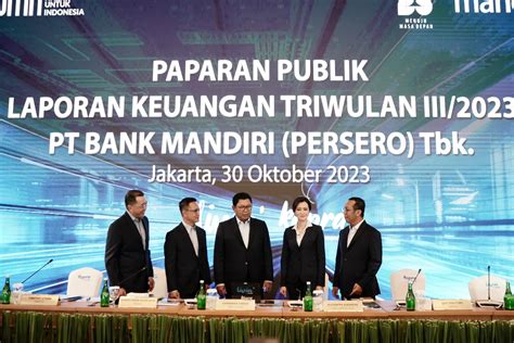 Bank Mandiri Catatkan Total Aset Di Kuartal III 2023 Tembus Rp 2 007