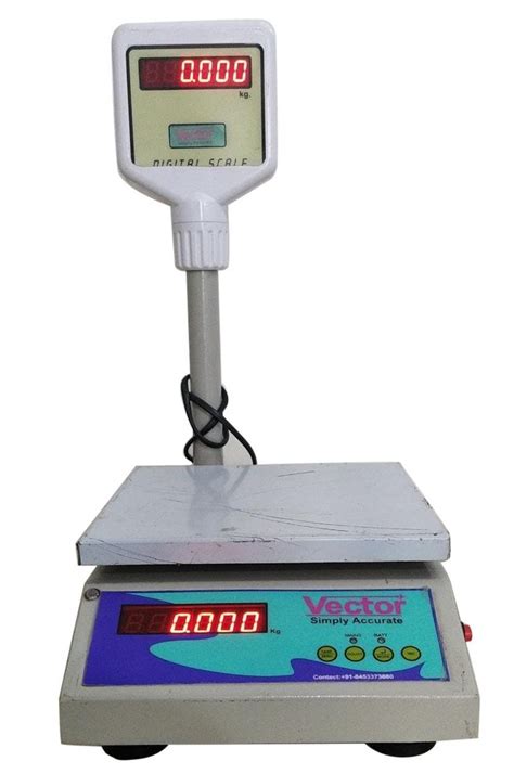 Vector Stainless Steel 35kg Digital Table Top Weighing Scale Size