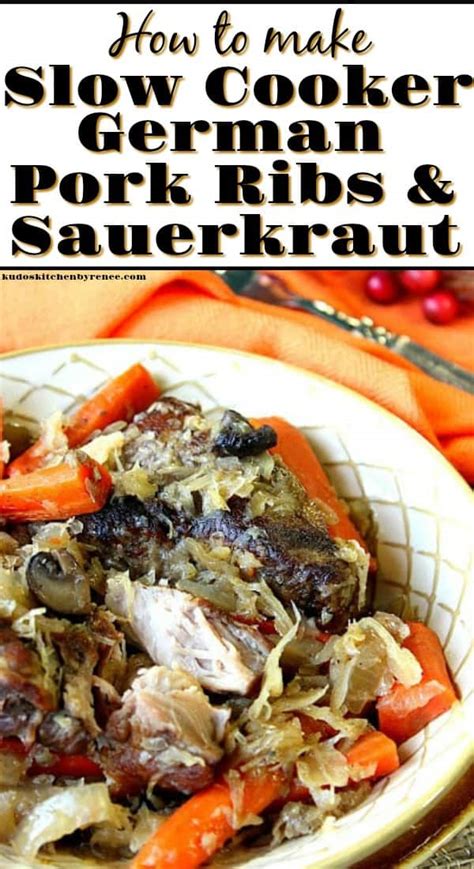 Slow Cooker German Pork Ribs With Sauerkraut Recipe