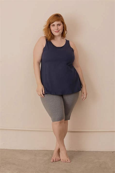 Regata 100 Algodão Plus Size Azul