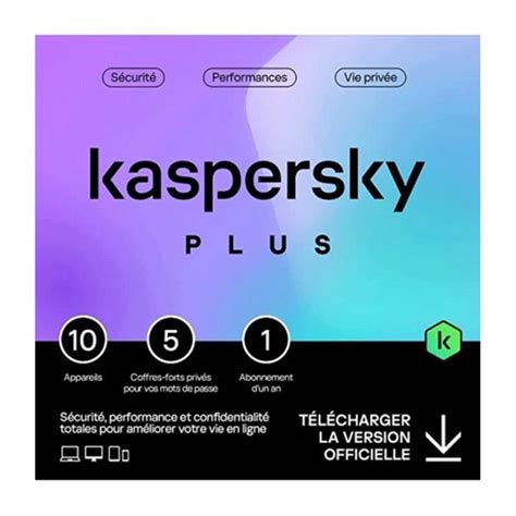 Antivirus Kaspersky Plus 10 Postes 1 An Au Meilleur Prix En Tunisie