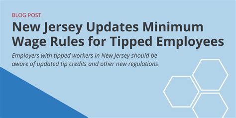 New Jersey Updates Minimum Wage Rules For Tipped Employees GovDocs