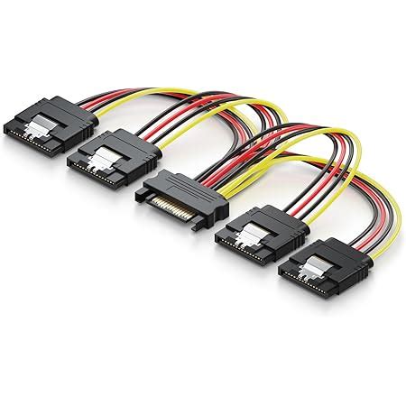 StarTech 15 7 In 400 Mm SATA Power Splitter Adapter Cable M F