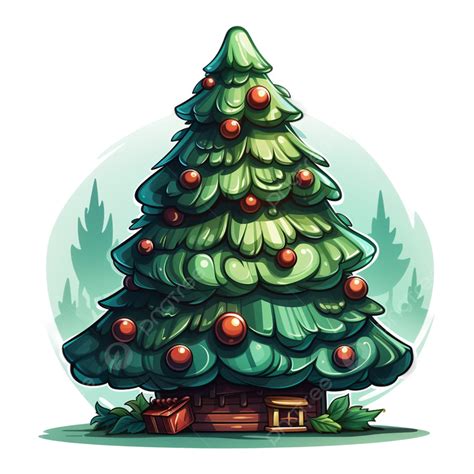 Cartoon Christmas Tree Christmas Christmas Tree Cartoon Png