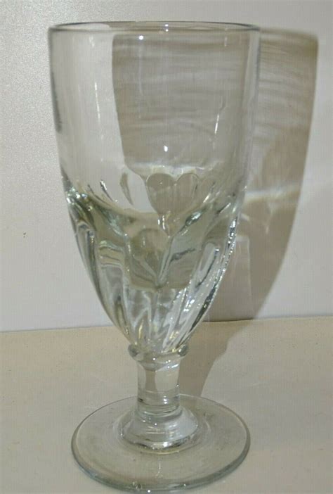 Anciens Verres A Absinthe De Bistro Verre Epais Fin Xix D Co Table