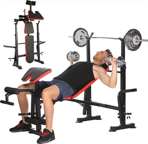 Olympic Weight Bench Press Set Home Gym Machine 1100 Lb, 60% OFF