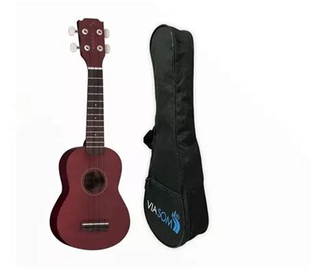 Ukulele Soprano Vuk Bc Brown Coffee Fosco Vogga Capa Frete Gr Tis