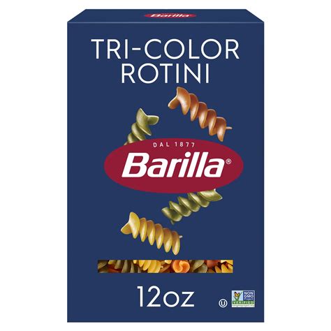 Barilla Tri Color Rotini Pasta 12 Oz