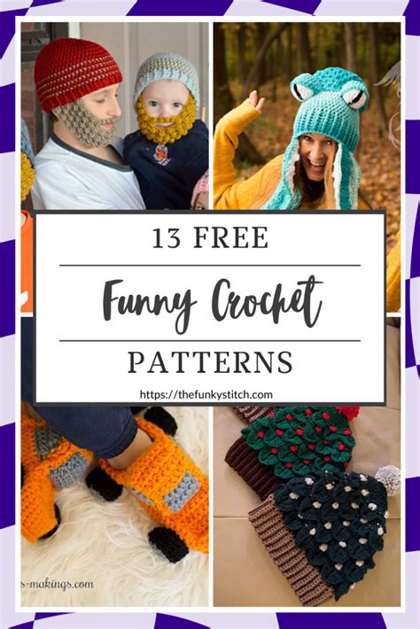 13 Funny Crochet Patterns Free Crochet Patterns And Tutorials The