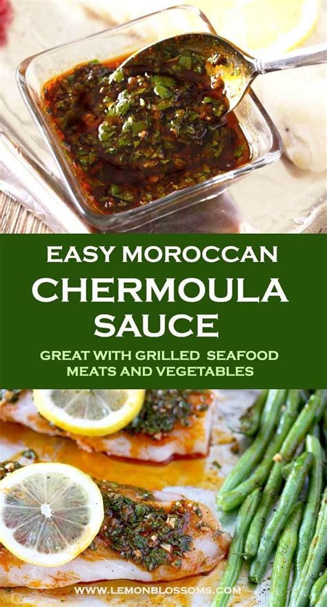 Easy Moroccan Chermoula Sauce Chermoula Sauce Herb Sauce Recipe