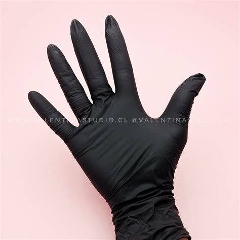 Guantes De Nitrilo Negro Valentina S Studio