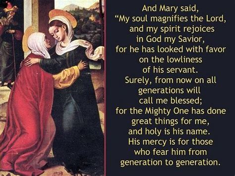 Mary S Magnificat Prayer Magnificat Gospel Of Luke Sacred Scripture