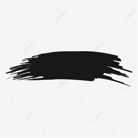 Black Brush Stock Shape Design For Text Vector Brush Stock Shape