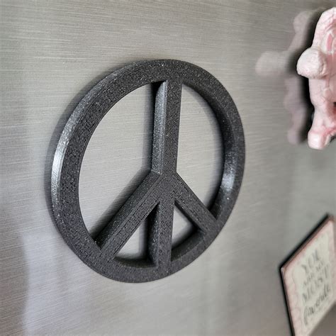 Peace Sign Magnet By Evoxone Download Free Stl Model