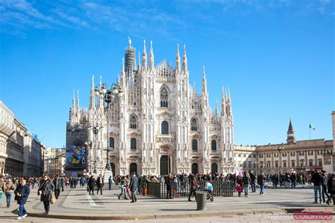 Famous Piazza Del Duomo Milan Italy Royalty Free Image