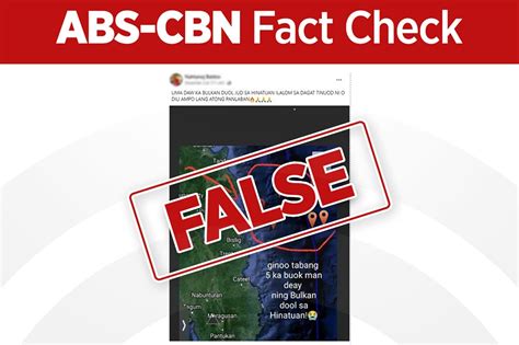 Fact Check Walang Aktibong Bulkan Sa Ilalim Ng Dagat Malapit Sa