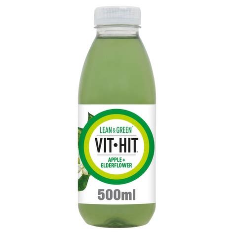 Vit Hit Lean Green Apple Elderflower Maté Tea L Carnitine 500ml