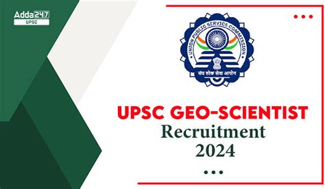 Upsc Geo Scientist 2023 2024 Apply Online Exam Date And Notification Pdf