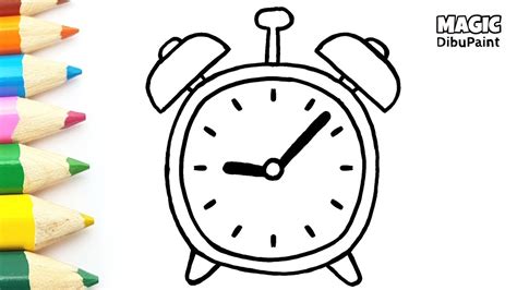 Dibujo Reloj Despertador