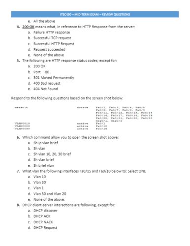 ITEC 425 Final Flashcards Quizlet