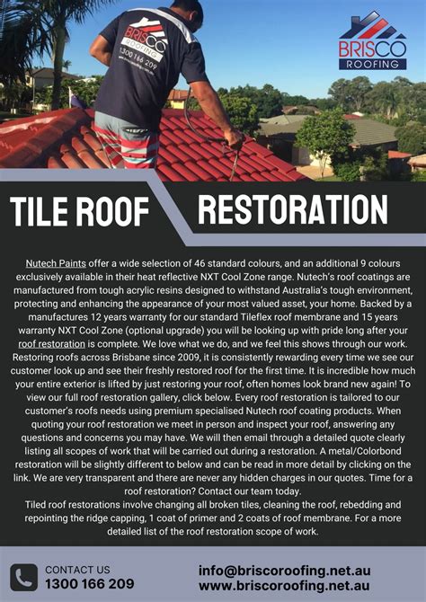 Ppt Tile Roof Restoration Brisbane Brisco Roofing Powerpoint