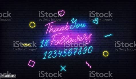 Thank You Followers Neonsocial Media Template Followers Milestone