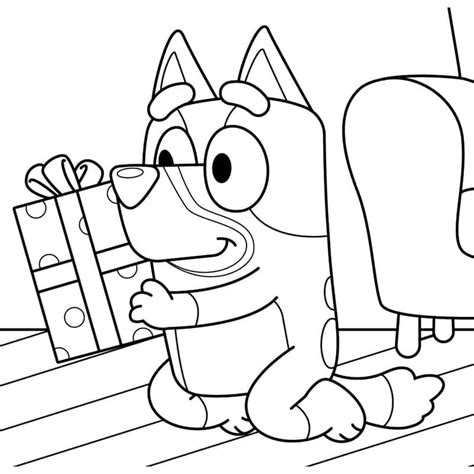 Coloriage Bluey Et Un Coquillage T L Charger Et Imprimer Gratuit Sur