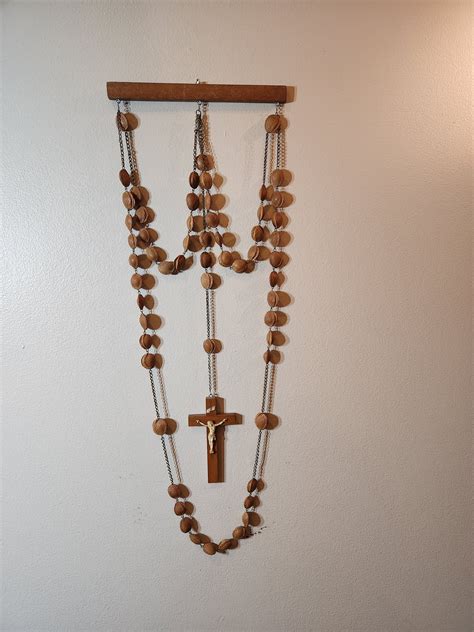 Vintage Italian Rosary I Very Large Wall Hanging Rosary I 28 Etsy