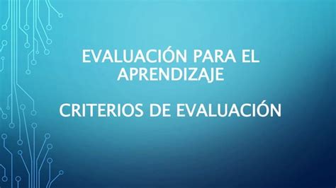 Pangoa 2 Criterios De Evaluación Pptx