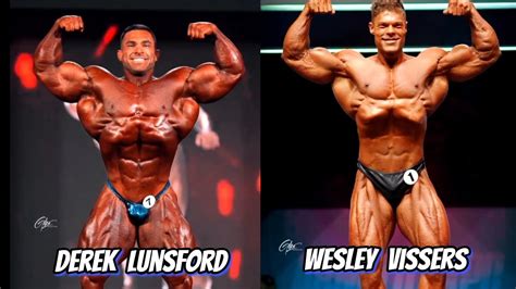 Derek Lunsford Open Vs Wesley Vissers Classic Physique Comparison