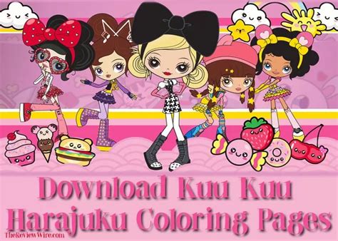 Kuu Kuu Harajuku Coloring Pages Super Kawaii Dvd The Review Wire