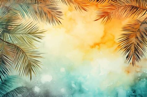 Premium Ai Image Palm Tree Decor Adding A Tropical Touch To A Space