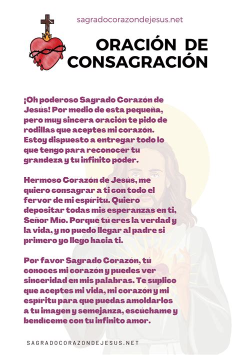 Oraci N De Consagraci N Al Sagrado Coraz N De Jes S Poderosa