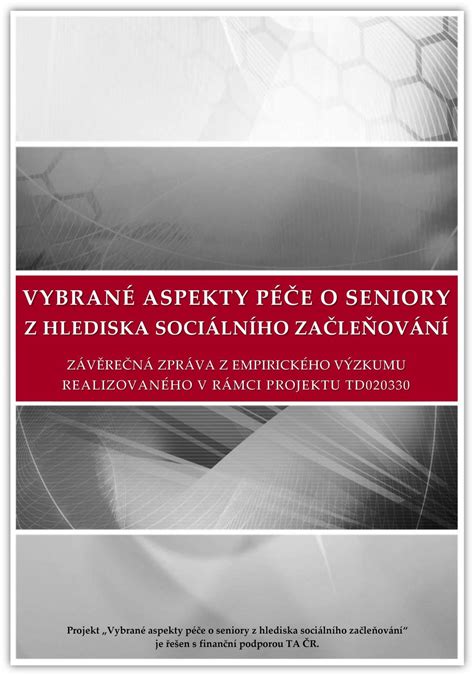 VYBRANÉ ASPEKTY PÉČE O SENIORY PDF Stažení zdarma