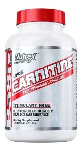 Carnitina Nutrex Lipo Carnitine Cap Envio Gratis Cuotas Sin